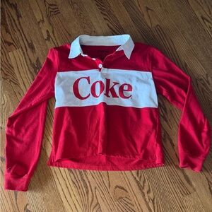 Coca Cola Red and White polo